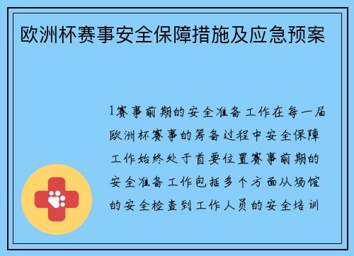 欧洲杯赛事安全保障措施及应急预案